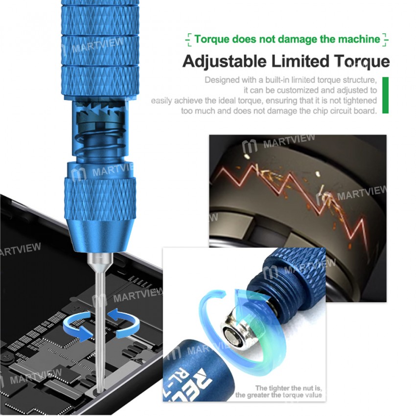 relife rl-725-adjustable-torque-screwdriver-set-with-5-commonly-used-bits-7