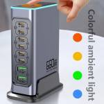 wlx f8l-8-port-660w-high-power-pdqc30-gan-desktop-charging-station-14