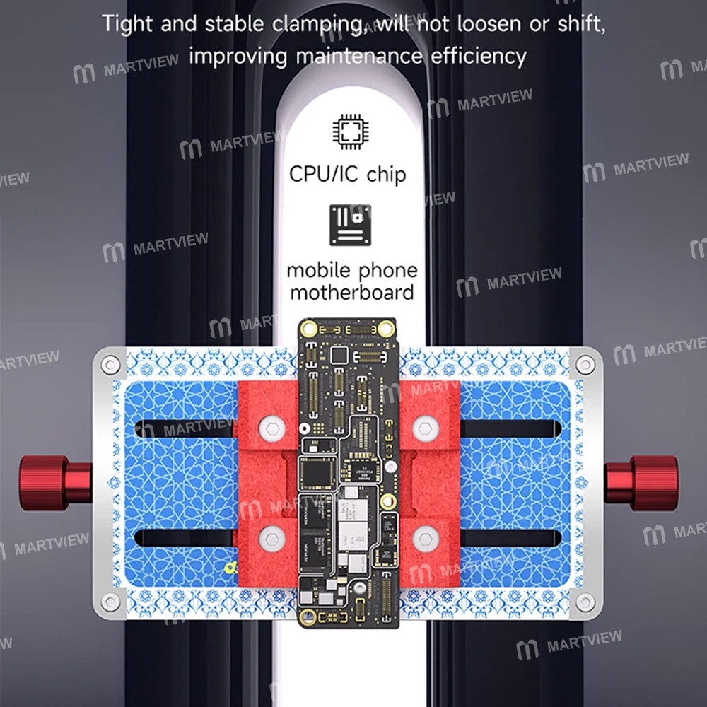xzz gl-02-square-damping-high-temperature-resistant-tempered-glass-motherboard-chip-repair-fixture-8