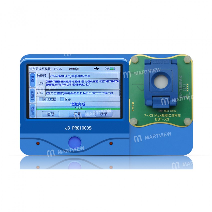 JC Pro1000S Touch IC Reading / Re-Writing Module (Need Remove IC) for iPhone Xs Max / Xs / X / 8 Plu