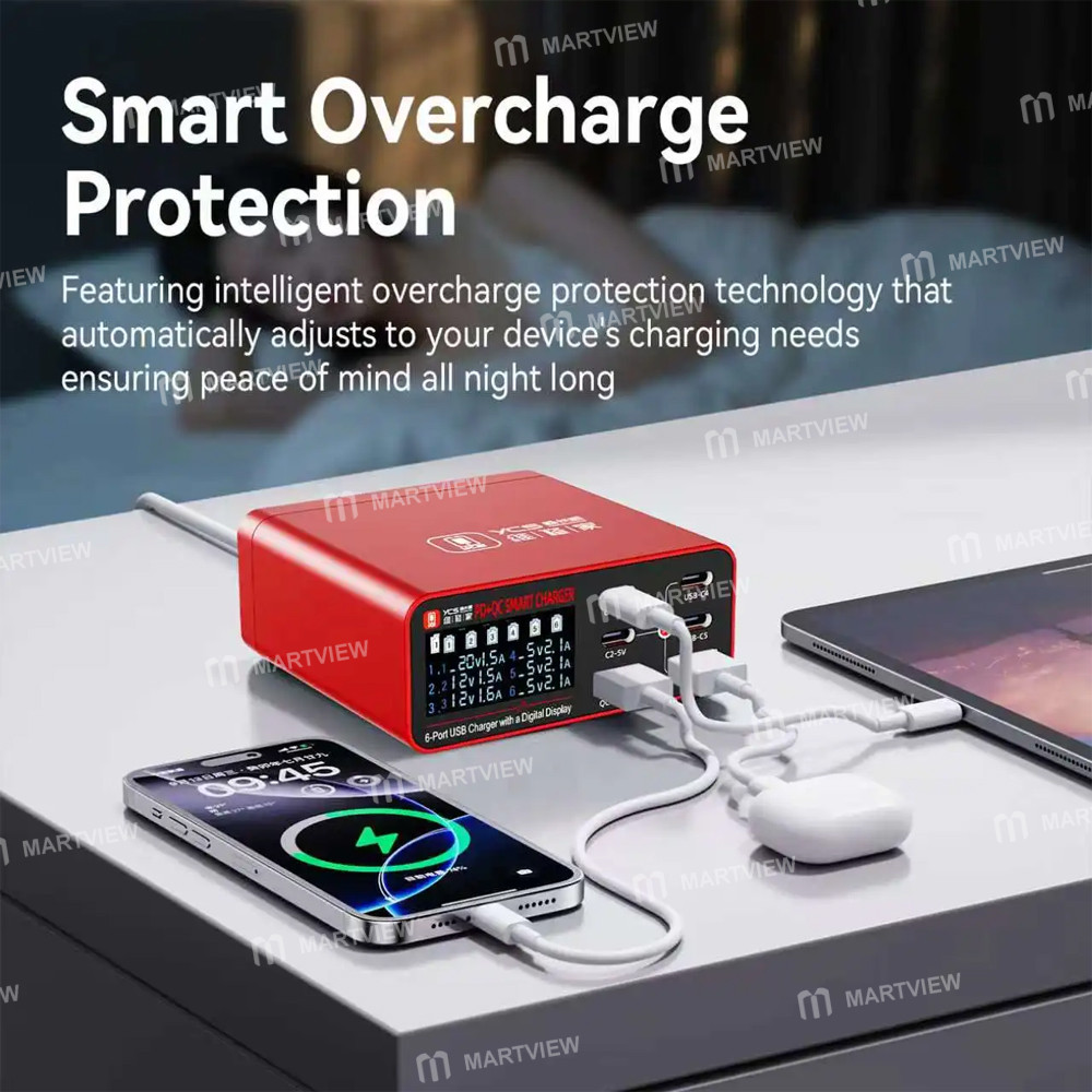 ycs 300-6-in-1-multi-port-usb-type-c-digital-display-qc-fast-charging-station-4