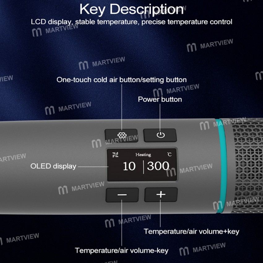 quick tr1-1000w-high-power-constant-temperature-digital-display-smart-portable-hot-air-gun-4