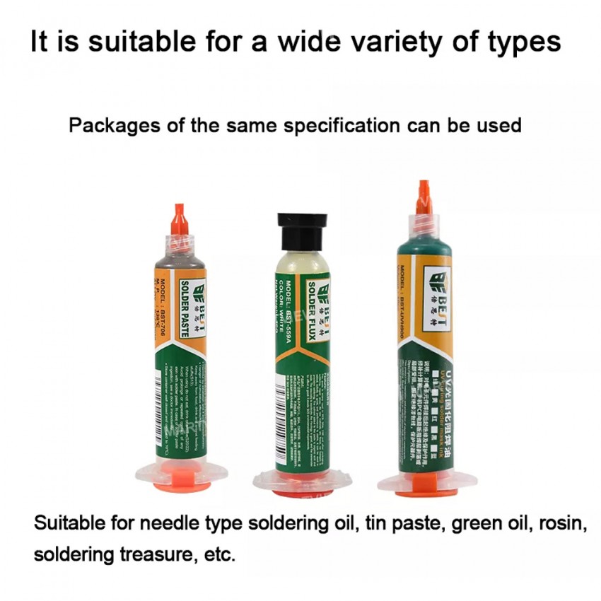 BST-013 Aluminum Alloy Pusher Rod for BGA Solder Flux Green Oil UV Solder Mask Ink