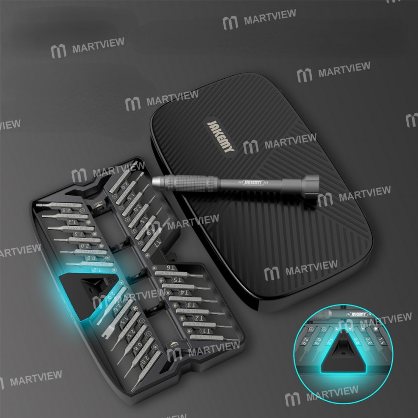 JAKEMY JM-8178 26 in 1 Precision Magnetic Screwdriver Set with CRV Bits