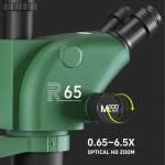 maant r65-sky-eye-synchronous-zoom-trinocular-stereo-microscope-with-aluminum-alloy-base-8