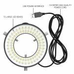 luowei ls03-high-lumen-72led-microscope-ring-light-source-6