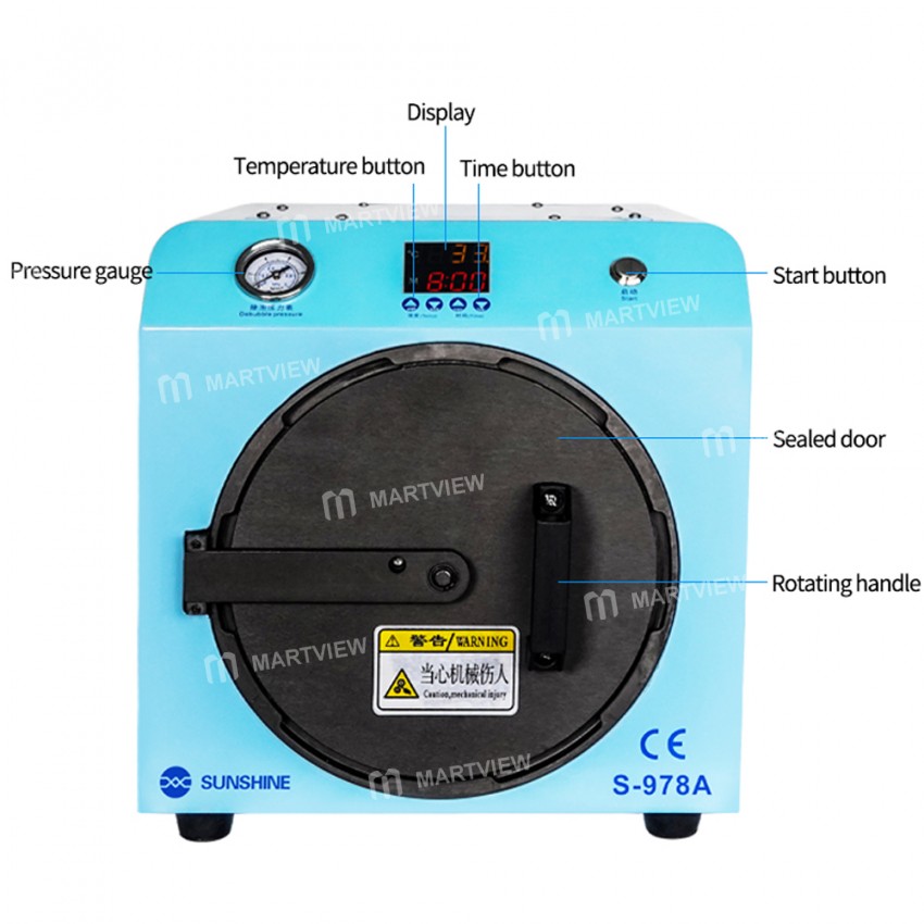 Sunshine S-978A Mini One-button Intelligent Defoaming Machine for LCD Refurbishment