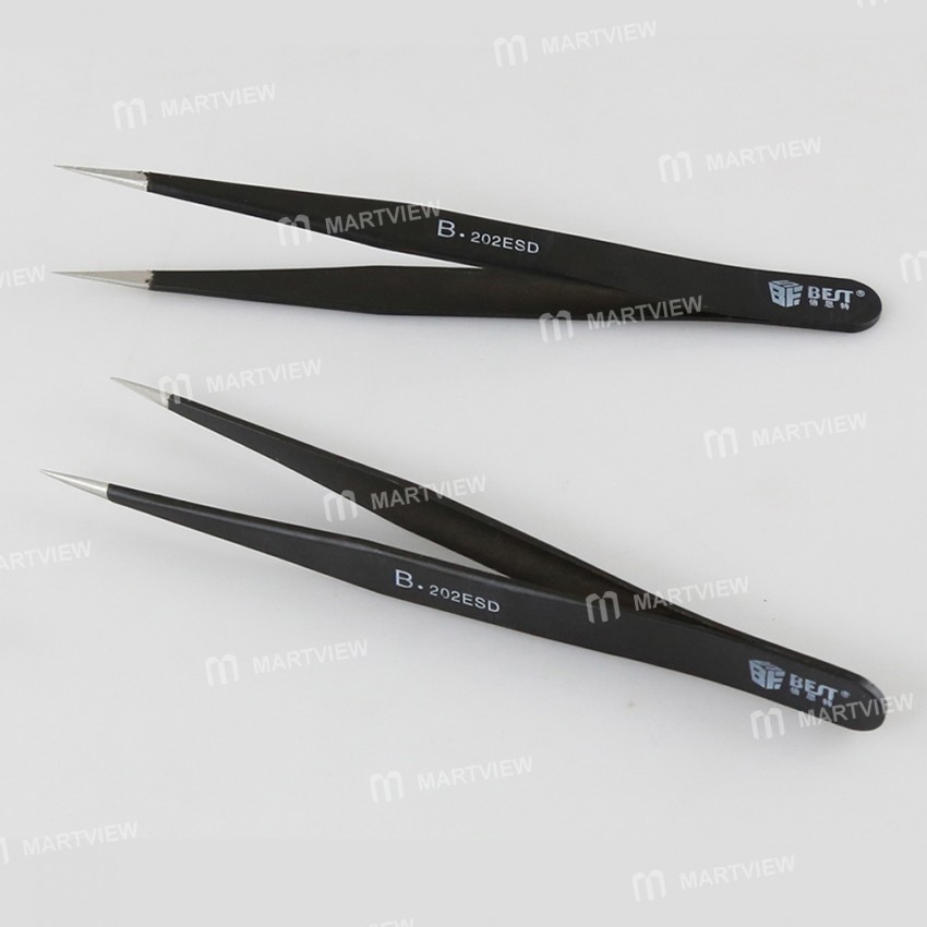 BST-202ESD Anti-static Precision Soldering Straight Tip Tweezers