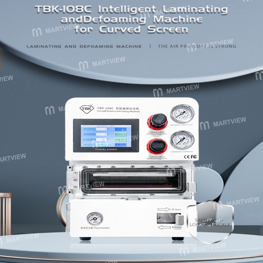 TBK 108C Curved Screen Vacuum OCA Laminate Defoaming Machine for Samsung Edge Note 10 S8 S8Plus S9 N
