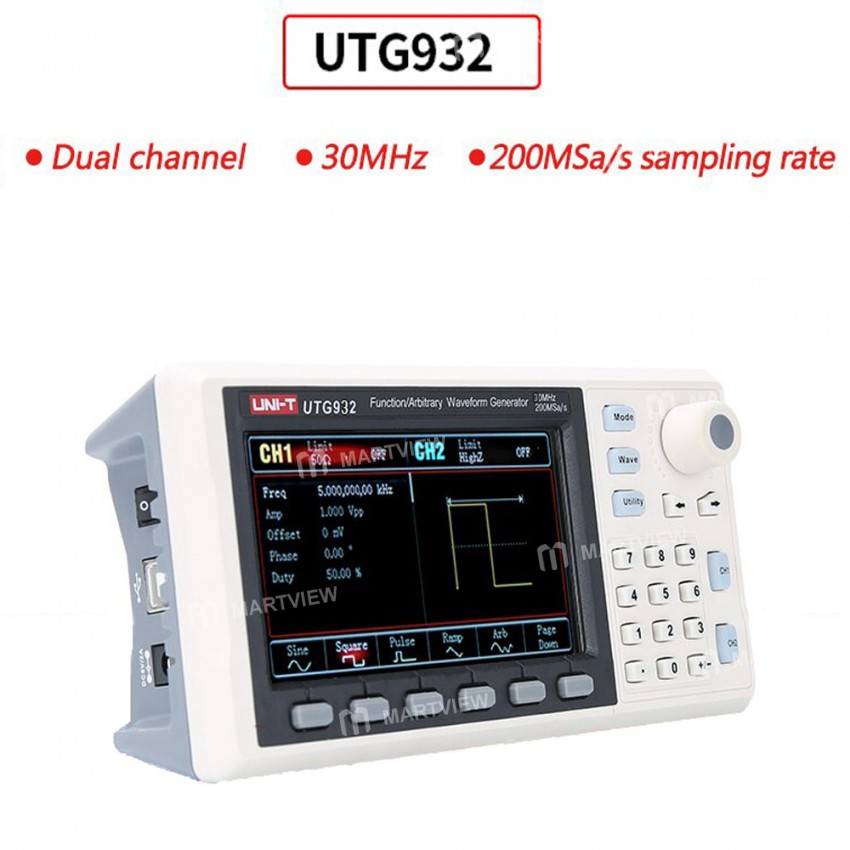 UNI-T UTG932 / UTG962 Dual-channel Signal Generator 30Mhz / 60Mhz 200M Sampling Rate
