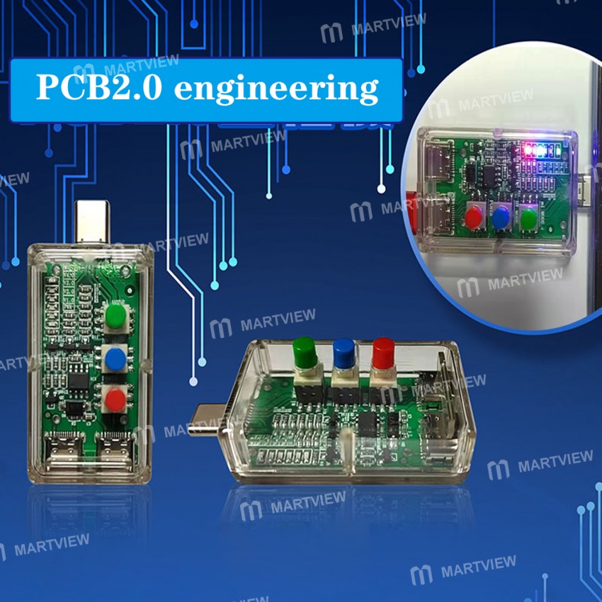 Wolf Warrior PCB2.0 Engineering Board for PCB Circuit Board Enters TP1.0 Flashing Mode