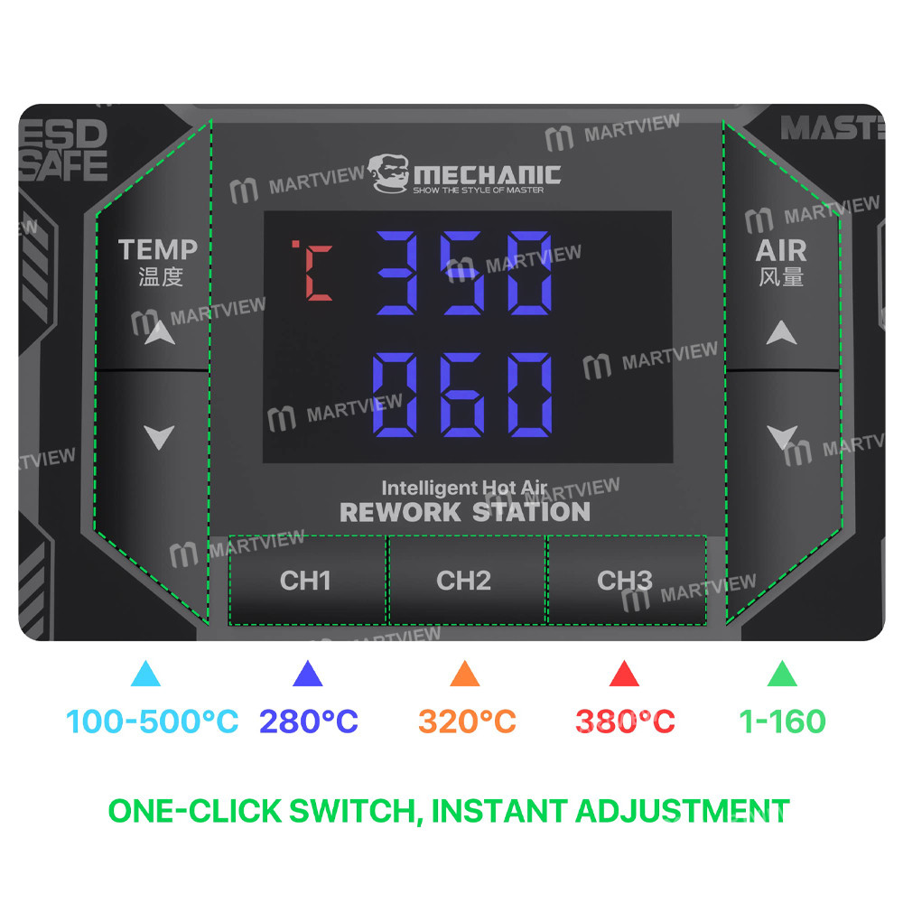 mechanic airnova-se-1000w-smart-temperature-control-hot-air-gun-desoldering-rework-station-4