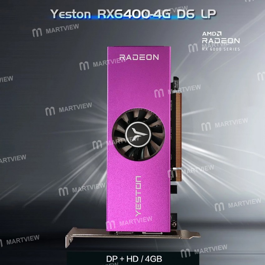 yeston rx6400-4g-d6-lp-4g-64bit-gddr6-graphics-card-with-hd-dp-output-ports-2