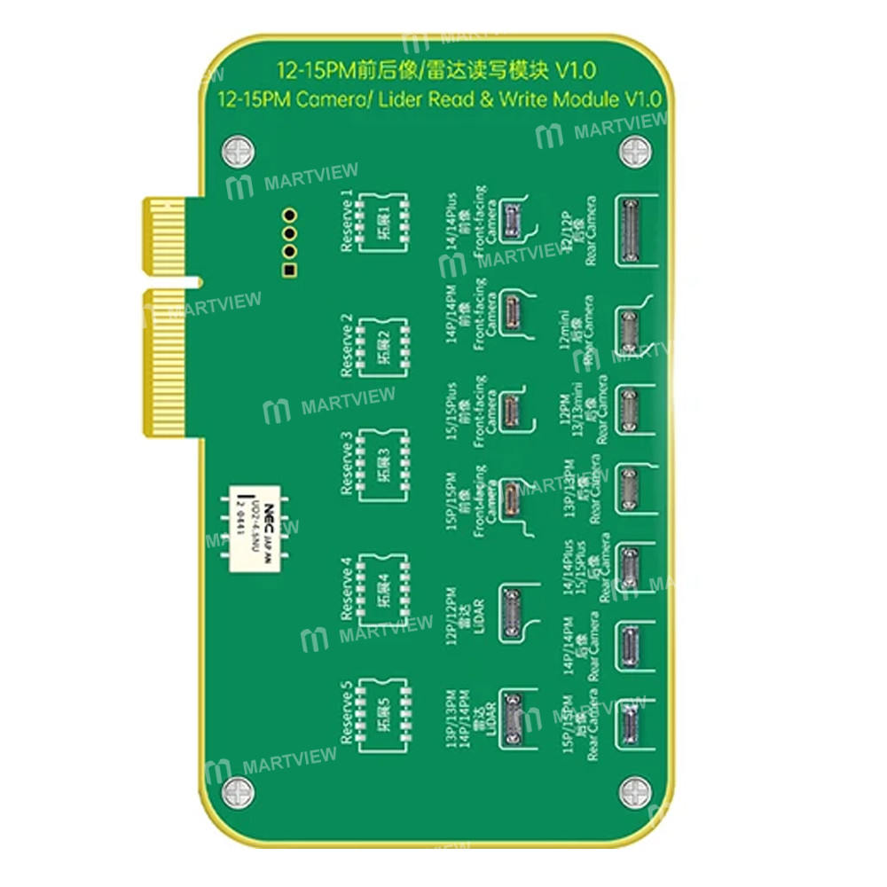 jcid v1s-pro-front-and-rear-camera-lidar-read-and-write-module-for-iphone-12-to-15pro-max