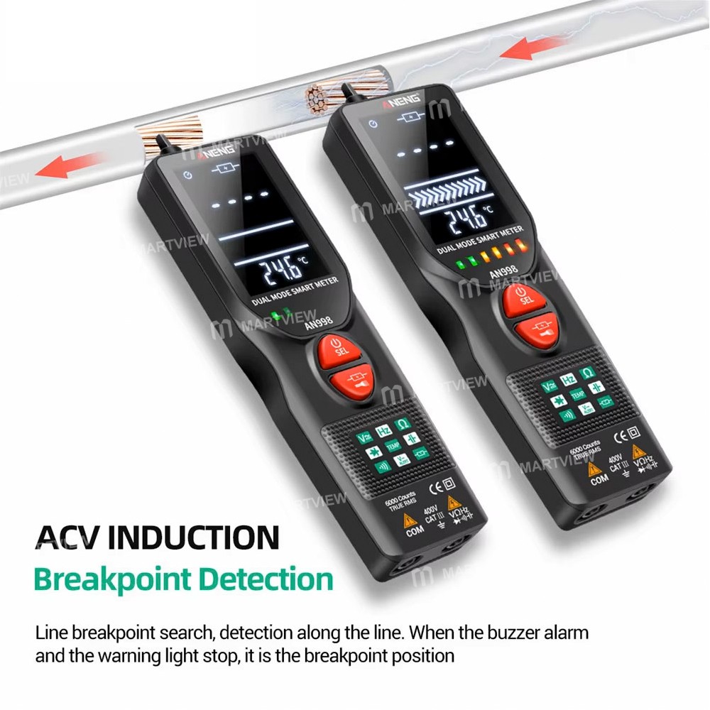 aneng an998-non-contact-detection-professional-automatic-digital-multimeter-with-temperature-test-8