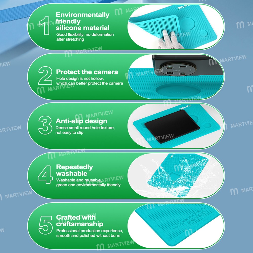 relife rl-004dp-multifunctional-tablet-screen-protecte-anti-slip-silicone-pad-4