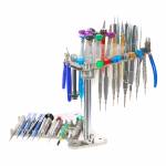 Multifunctional Stainless Steel Rotatable Storage Screwdrivers Tweezers Tool Rack