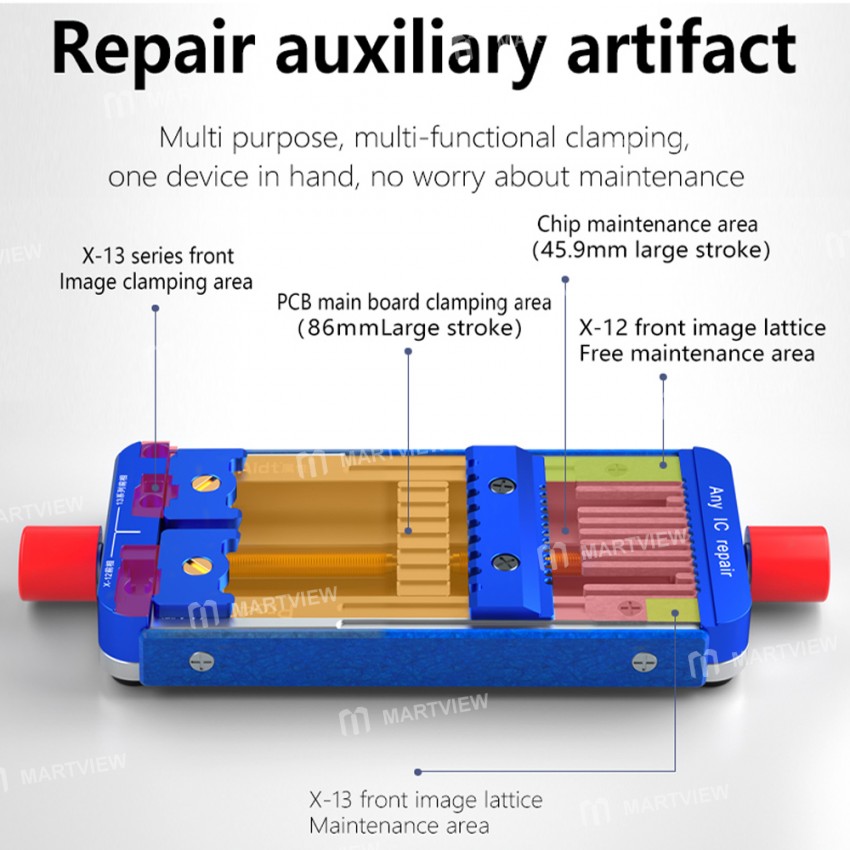MaAnt Pro400 Universal Motherboard Chip BGA Double Shaft Tiger Clip for iPhone X to 13 Pro Max