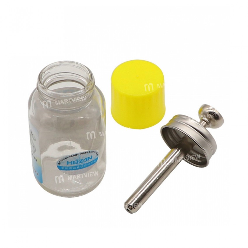 100ML 150ML Stainless Steel Head Glass Liquid Alcohol Bottle