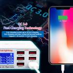 Sunshine SS-304Q 6 Port USB Smart Lightning Charger