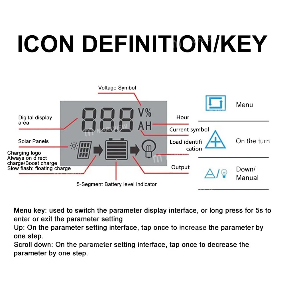 w88 multifunctional-household-12v24v-automatic-universal-solar-pv-panel-controller-4