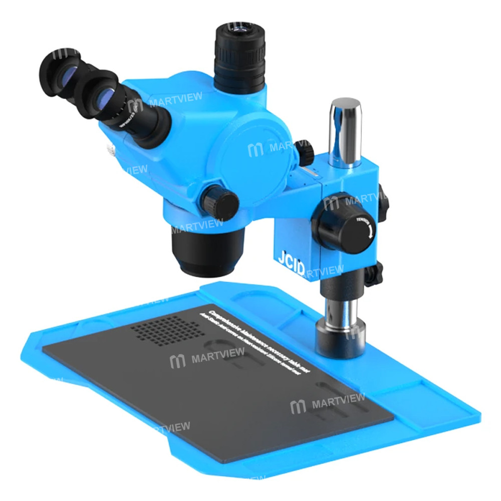 jcid m36565a-65-65x-continuous-zoom-trinocular-stereo-microscope-with-aluminum-alloy-base-1