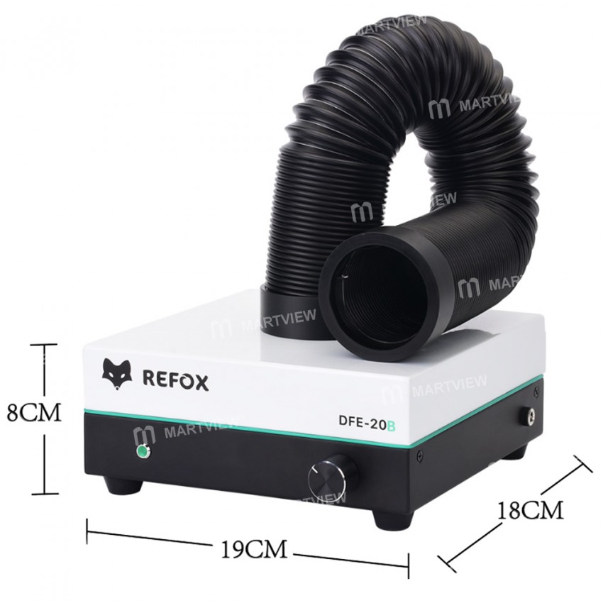 Refox DFE-20B Desktop Fume Extractor Soldering Smoke Purifier for Mobile Phone Repair
