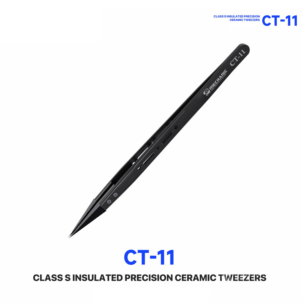 mechanic ct-11-non-magnetic-anti-static-class-s-insulated-precision-ceramic-tweezers-2