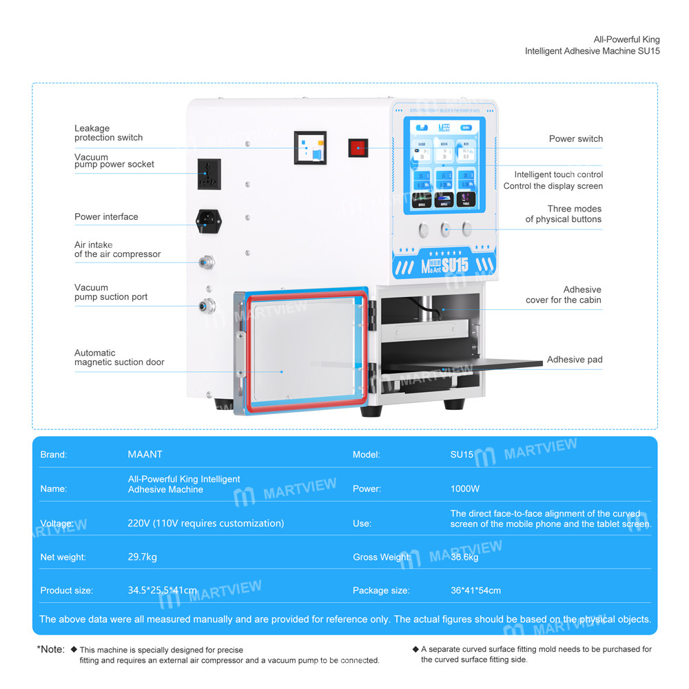 maant su15-smart-all-in-one-defoaming-laminating-machine-for-flat-screens-curved-screens-phones-tabl