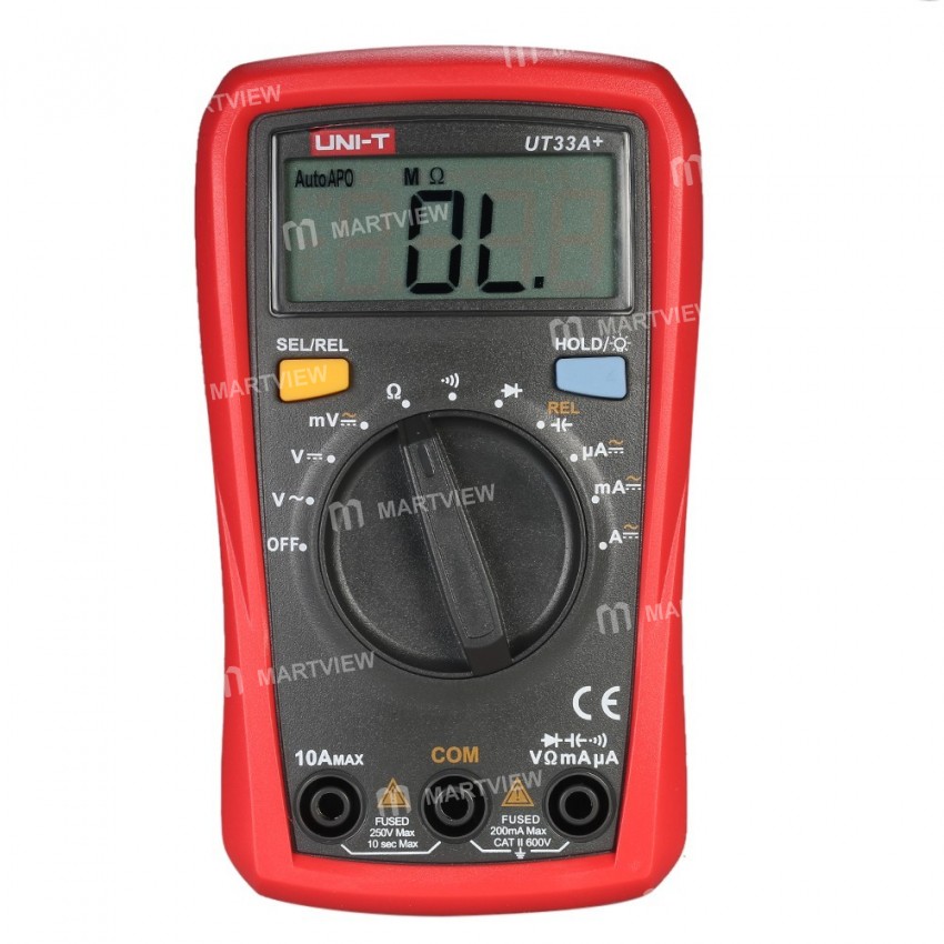 UNI-T UT33A+ Palm Size Electrical Tester LCR Meter Ammeter Multitester LCD Display Auto Ranging Hand