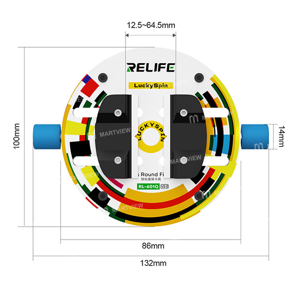 relife rl-601q-v20-heat-insulating-ring-shaped-tempered-glass-motherboard-repair-fixture-6