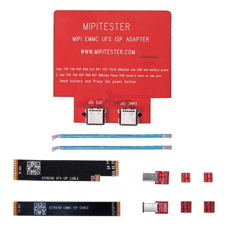 MiPiTester eMMC UFS ISP Adapter and Type-C Connection Kit for MiPi Tester Box Mini / Gear 2