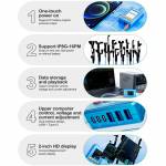 relife xa4-pro-one-touch-hd-display-power-cable-with-usbtype-c-dual-interface-for-iphone-8g-16pm-5