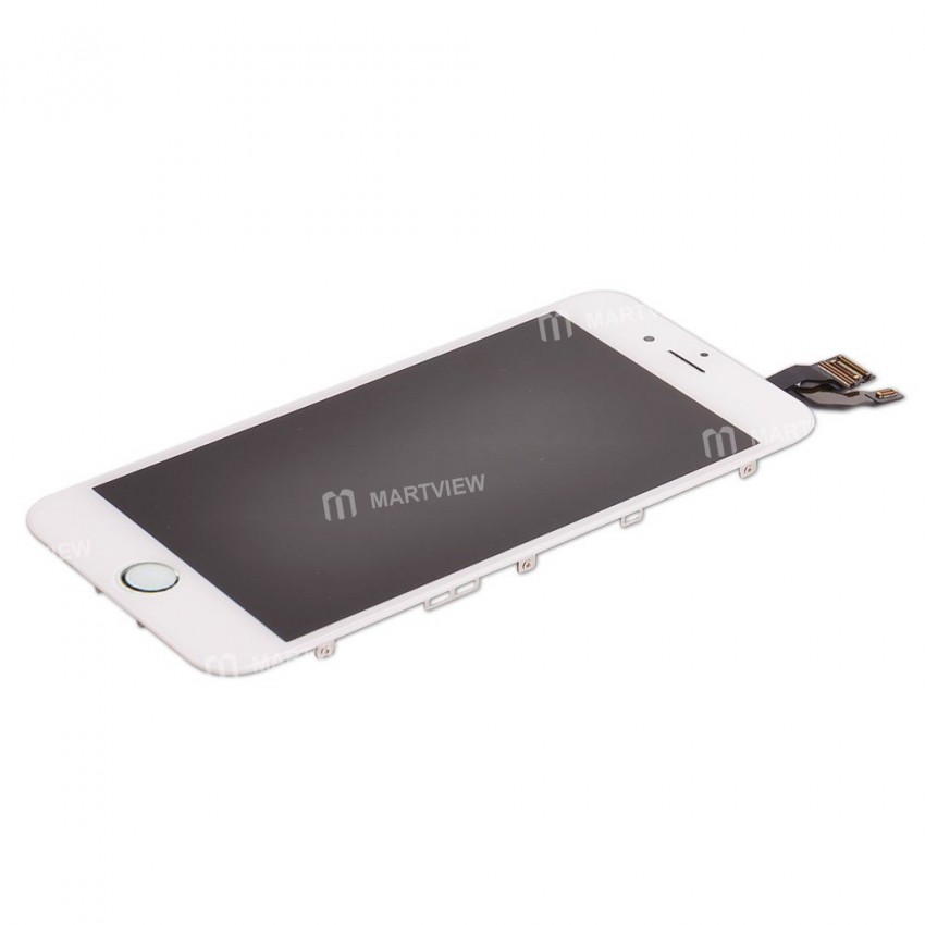 Replacement OEM iPhone 6 LCD with spareparts home button earphone camera etc white