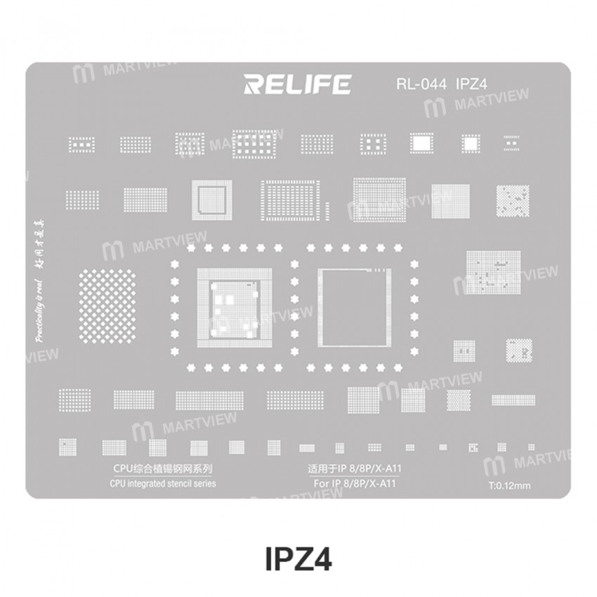 relife rl-044-iphone-series-cpu-tin-planting-steel-mesh-set-11