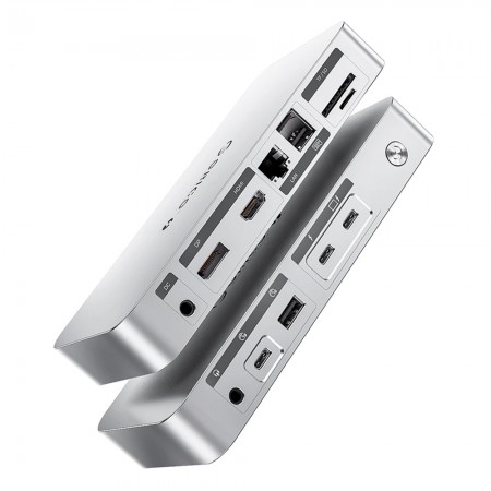 Orico TB4-SV 12-in-1 Type C to HDMI-compatible 8K@30Hz USB 3.2 Gen2 Thunderbolt 4 Docking Station