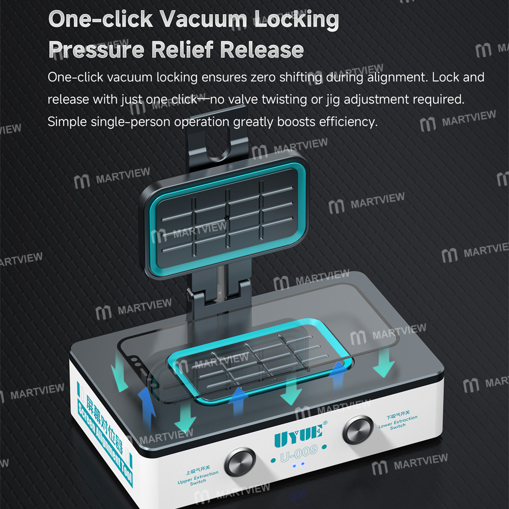 uyue u-009-8-inch-dual-independent-vacuum-system-lcd-screen-alignment-tool-8