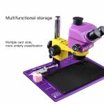 lb tool-4030-40x30cm-microscope-pcb-welding-repair-aluminum-alloy-base-with-silicone-mat-5