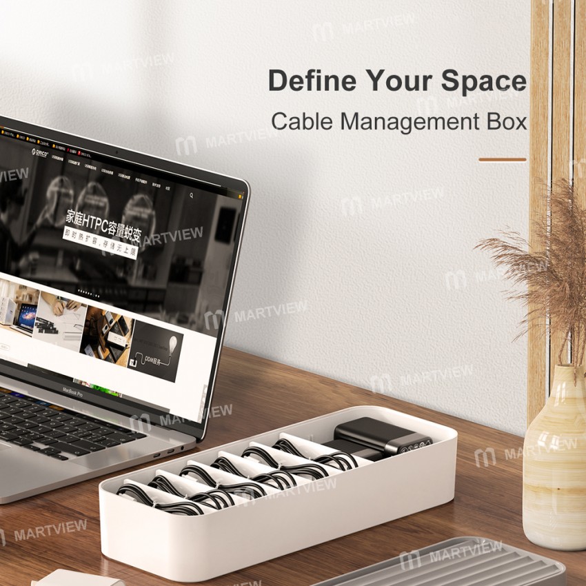 Orico CSB-18 Stackable Comes Type Desktop Data Cable Management Storage Box with Baffle