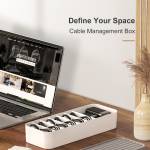 Orico CSB-18 Stackable Comes Type Desktop Data Cable Management Storage Box with Baffle