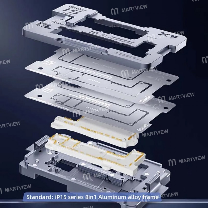 qianli isocket-series-8-in-1-motherboard-layered-test-stand-for-iphone-14-15-series-8