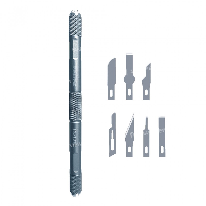 Relife RL-101B 8-in-1 Motherboard BGA PCB IC CPU High Toughness Remove Glue Knife Set