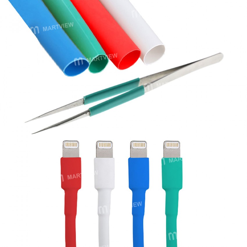 2UUL Multiple Specifications Polyolefin Pre-cut Heat Shrink Tubing - 200Pcs