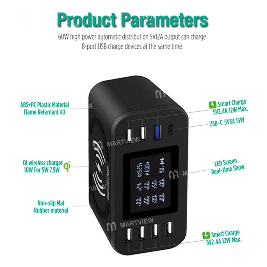 multi functional-60w-qc-30-usb-smart-digital-display-charger-support-10w-wireless-charging-8