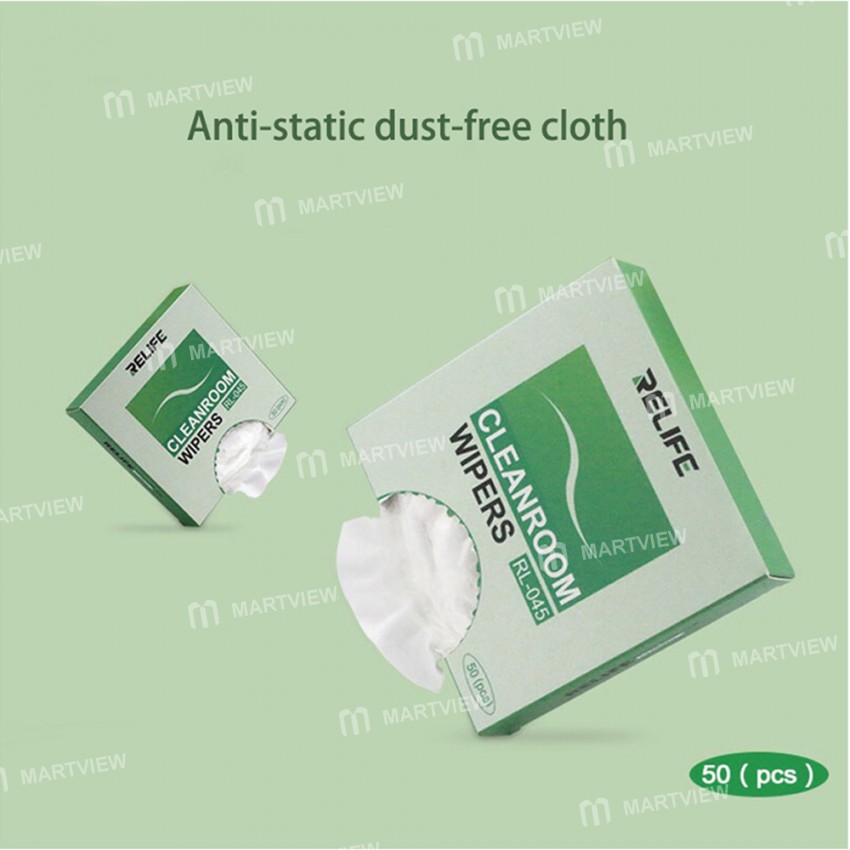 Relife RL-045 Antistatic Fiber Wipe Dustproof Cloth 50 Pieces