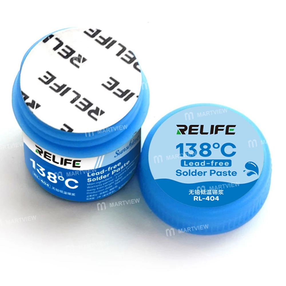 Relife RL-404 Solder Paste - 40g Tube, 138°C Low Temp, Lead-Free