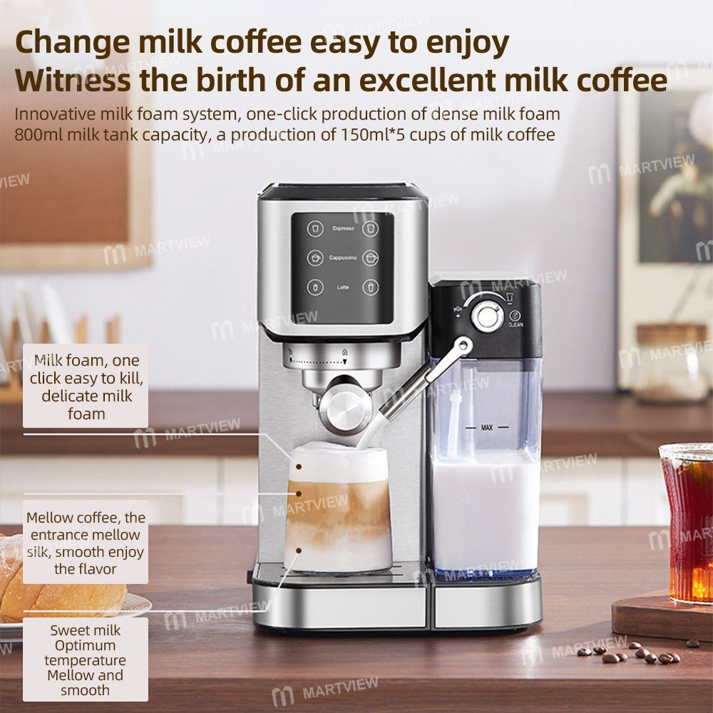1350w electric-coffee-machine-20bar-mini-coffee-maker-with-92-smart-brew-and-automatic-milk-frothing