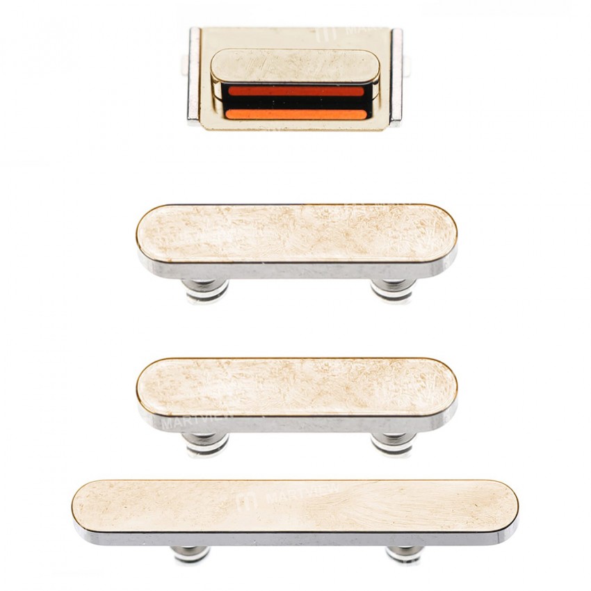 Replacement side button set for iPhone 13 pro 13 pro max gold