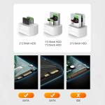 Maiwo K3062A SATA USB3.0 Dual Bay HDD Docking Station for 2.5 / 3.5-inches SSD / Mechanical Hard Dri