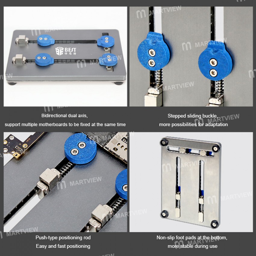 BST-001N / 001P Aluminum Alloy Double Bottom Plate Fixture for Motherboard PCB IC Chip